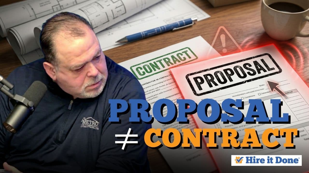 Proposal vs Contract: What Metro Detroit Homeowners Must Check Before Signing a Remodel Agreement