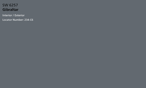 Paint Sample For The Color Gray